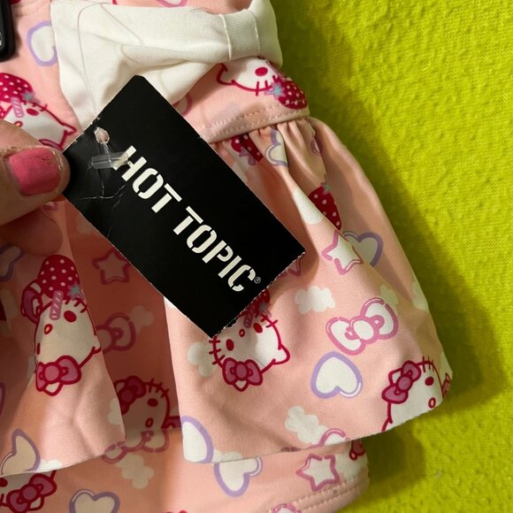 Hello Kitty Strawberry Skirted Swim Bottoms Plus 3x Kawaii Pink Sanrio NWT - Picture 2 of 6